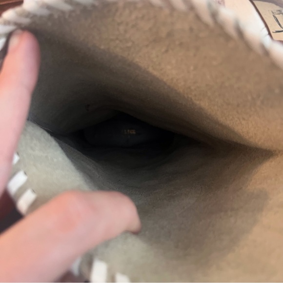 Vintage White Leather Fringe Cowboy Boot Paola Fellicce Size 9.5 - Picture 6 of 8